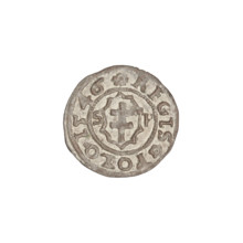 Crown ternary, Sigismund I the Old (King of Poland; 1506–1548). Coin (1546, Kraków, Poland).