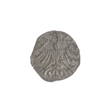 Lithuanian denarius, Sigismund II Augustus (King of Poland; 1544–1572); emblems of the Jagiellon