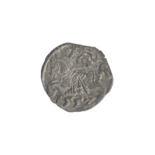 Lithuanian denarius, Sigismund II Augustus (King of Poland; 1544–1572); emblems of the Jagiellon