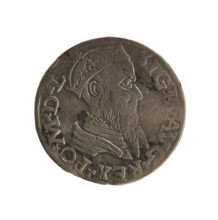 Lithuanian two-grosz, Sigismund II Augustus (King of Poland; 1544–1572). Jagiellonian dynasty.