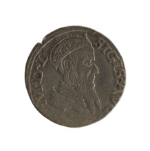 Lithuanian two-grosz, Sigismund II Augustus (King of Poland; 1544–1572), Jagiellonian dynasty.