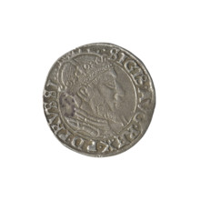 Gdansk grosz, Sigismund II Augustus (King of Poland; 1544–1572), good preservation, Jagiellonians