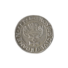 Gdansk grosz, Sigismund II Augustus (King of Poland; 1544–1572), good preservation, Jagiellonians