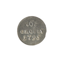 crown sixer, Stanislaw August Poniatowski (King of Poland; 1764–1795), Polish Crown coin,