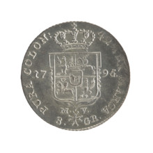 2 gold crown coins, Stanislaw August Poniatowski (King of Poland; 1732–1798; reign 1764–1795).