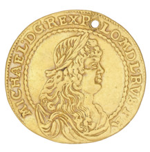 Torun donative 2 ducats by Hans Dawid Lauer (1649–1669) for King Michal Korybut Wisniowiecki (King