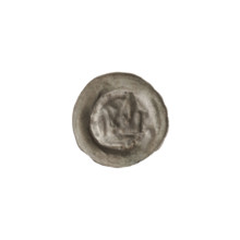 denarius - bracteate, crown II (iconographic), crowns, one-sided coins, crosses, balls, Teutonic