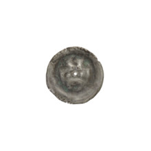 Denarius - bracteate; Gate II (iconographic); gate topped with three pillars crowned by trefoils;