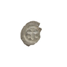 Denarius (bracteate), one-sided coin ca. 1317/1318–ca. 1327/1328. Features: Latin cross with