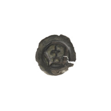 Denarius - bracteate imitation, crowns, one-sided coin, crosses, Teutonic Knights (Order), crown