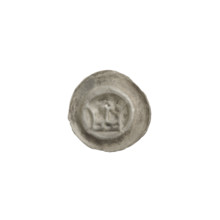 Denarius - bracteate; crown II (iconographic); crowns; one-sided coin; Teutonic Knights (order);