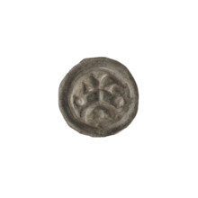 denarius - bracteate, cross on arcade I (iconographic), balls, stars, one-sided coins, crosses,