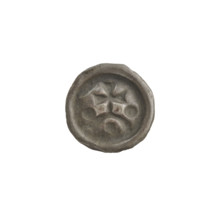 Denarius - bracteate, cross on arcade I (iconographic). Cross with widening arms supported by an