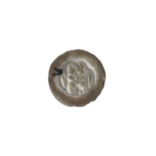 Denarius - bracteate; gate topped with three posts ending in trefoils. Under the straight vault of