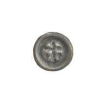 Denarius bracteate coin, one-sided; obverse: Latin cross with slightly widening arm tips, with an