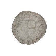 Teutonic szelag, Michal Küchmeister (Grand Master; 1414–1422). Obverse: monastic shield of the
