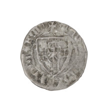 Teutonic szelag, Konrad von Jungingen (Grand Master; 1393–1407), Teutonic Knights' shield. Obv.