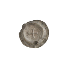 denarius - bracteate; iconography: Greek cross I, equal-armed cross with ends of the arms extended;