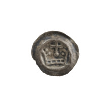 denarius - bracteate, crown I (iconographic), Richard, Anthony (1841-1894), AR punches, crowns,