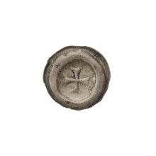 denarius - bracteate, Greek cross I (iconographic), Richard, Anthony (1841-1894), R5 (rarity), AR