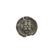Denarius - bracteate, gate II (iconographic); isosceles cross (iconographic); crosses; gates;