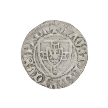 Teutonic szelag, Henryk von Plauen (Grand Master; 1410–1413). Obverse: Teutonic shield of the Grand