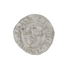 Teutonic szelag, Henryk von Plauen (Grand Master; 1410–1413). Teutonic shield (iconographic).