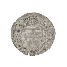 Teutonic szelag, Michal Küchmeister (Grand Master; 1414–1422). Obverse: Monastic shield of the