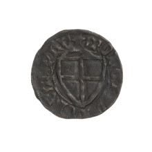 Teutonic szelag, Michal Küchmeister (Grand Master; 1414–1422). Monastic shield of the Grand Master