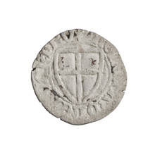 Teutonic szelag, Michal Küchmeister (Grand Master; 1414–1422). Teutonic shield (iconographic),