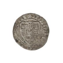 Teutonic szelag, Michal Küchmeister (Grand Master; 1414–1422). Monastic shield of the Grand Master