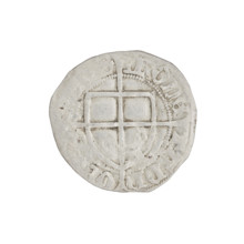 Teutonic szelag, Paul von Russdorf (Grand Master; 1422–1441). Obverse: monastic shield of the Grand
