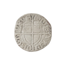 Teutonic szelag, Konrad von Erlichshausen (Grand Master; 1441–1449). Cross with elongated, widening