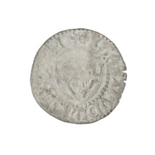 Teutonic szelag, Ludwig von Erlichshausen (Grand Master; 1450–1467). Obverse: Teutonic shield of