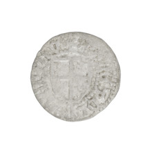 Teutonic szelag, Ludwig von Erlichshausen (Grand Master; 1450–1467). Obverse: Teutonic shield of