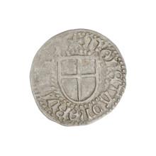 Teutonic szelag, Ludwik von Erlichshausen (Grand Master; 1450–1467), monastic shield of the Grand