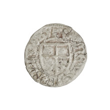 Teutonic szelag, Henryk Reuss von Plauen (Grand Master; 1467–1469). Monastic shield of the Grand