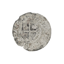 Teutonic szelag, Henryk Reffle von Richtenberg (Grand Master; 1470–1477). Obverse: Teutonic shield