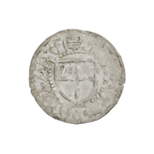 Teutonic szelag, Henryk Reffle von Richtenberg (Grand Master; 1470–1477). Obverse: Teutonic shield