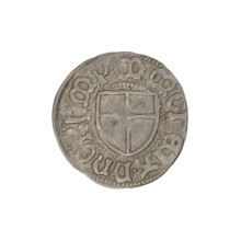 Teutonic szelag, Marcin Truchsess von Wetzhausen (Grand Master; 1477–1489); publisher: Wesner, Hans