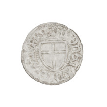 Teutonic szelag, Marcin Truchsess von Wetzhausen (Grand Master; 1477–1489); publisher: Hans Wesner