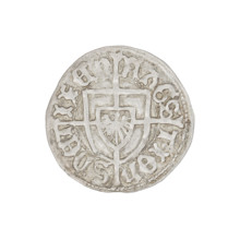 Teutonic groschen, Jan von Tiefen (Grand Master; 1489–1497), Wesner, Hans (fl. 1480–?), publisher.