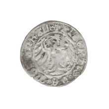 Teutonic groschen, Albrecht Hohenzollern (prince in Prussia; Grand Master; 1490–1568); obverse: