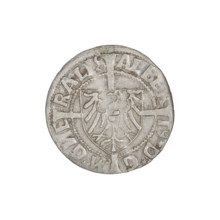 Teutonic groschen, Albrecht Hohenzollern (prince in Prussia; Grand Master; 1490–1568).