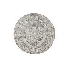 Teutonic groschen, Albrecht Hohenzollern (prince in Prussia; Grand Master; 1490–1568); Wille,