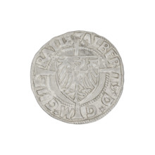Teutonic groschen, Albrecht Hohenzollern (prince in Prussia; Grand Master; 1490–1568); Wille,