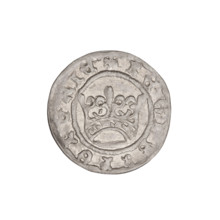 Crown half-grosz, Sigismund I the Old (King of Poland; reign 1506–1548). Obverse: royal crown; rim