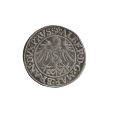 grosz, Decius, Jost Ludwik (fl. 1528–1535); obverse: Prussian eagle, on its chest a crowned letter