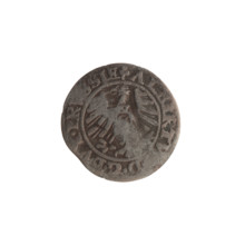 szelag by Hans Nimptsch (Nimsch); rarity R. Obverse: Prussian eagle with crowned letter S on its