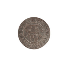 szelag by Nimptsch (Nimsch), Hans; R (rarity). Obverse: Prussian eagle with crowned letter S on its